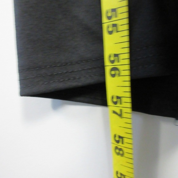 Zara Womens Maxi Dress L Black Short Sleeve Slit Asymetric Minimalist Party 394 - Picture 8 of 11